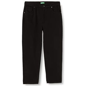 United Colors of Benetton Broek 4LYX575C3 jeans, zwart 100, 34 dames, Zwart 100, 30 NL