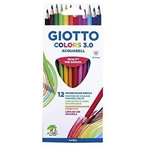 Giotto Colors 3.0 Aquarelpotloden, 12 stuks