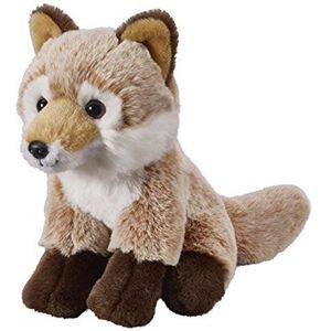 Uw dieren met hart Bauer speelgoed vos: klein knuffeldier om te knuffelen en lief te hebben, ideaal als cadeau, 18 cm, lichtbruin (12507)