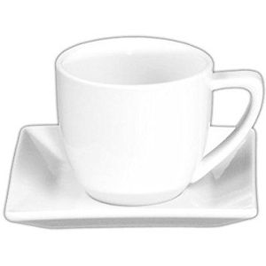 Holst Porzellan CF 003 FA2 koffie/cappuccino bovenkant H 0,21 L op onderkant YK, wit, 13 x 13 x 8,2 cm