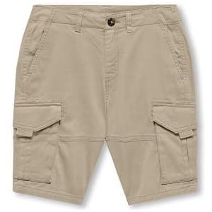 KIDS ONLY Kobmaxwell Cargo Short Pnt Noos Kindershorts, Wit Peper, 122