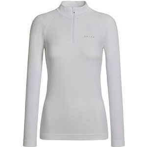 FALKE - Maximum Warm High Zip Neck - Functioneel Ondergoed - Wit - Lange Mouwen