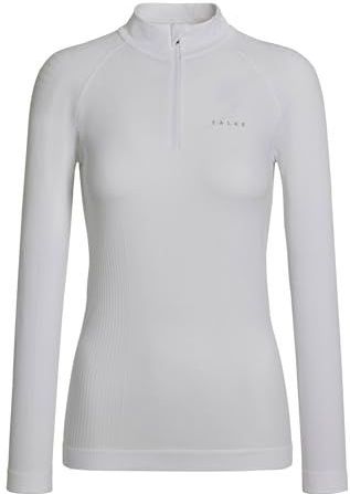 FALKE - Maximum Warm High Zip Neck - Functioneel Ondergoed - Wit - Lange Mouwen
