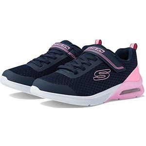 Skechers Meisjes 302343l Ltpk Sneaker, Navy Mesh Hot Roze Trim, 11 UK