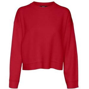 VERO MODA VMGOLD Piping LS O-Neck Pullover GA, salsa, S