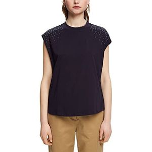 edc by ESPRIT Dames T-Shirt, 400/marineblauw, XS