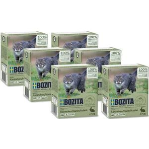 Bozita Hapjes in saus met konijn Multibox 6x370g in Tetra