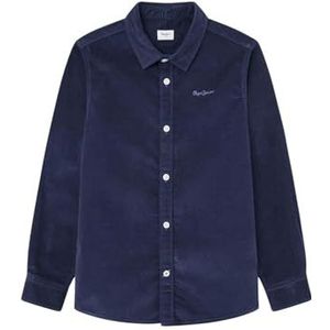 Overhemd - Micro Velours Côtelé - Logo Brodé - Coupe Classique