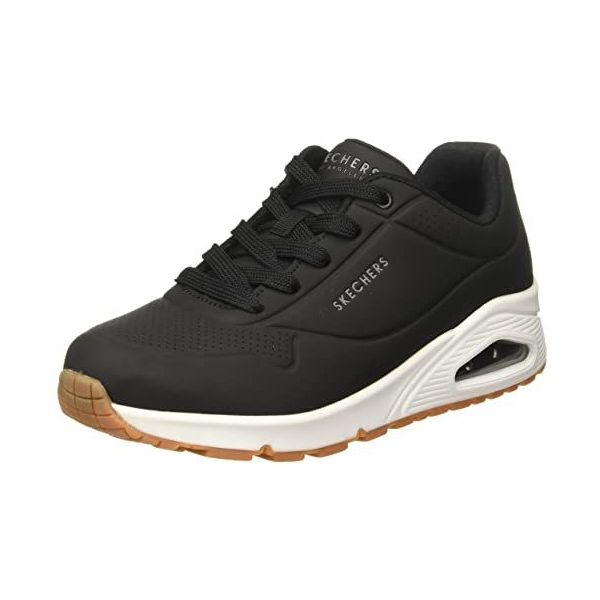 Zwarte lederen sneakers online dames