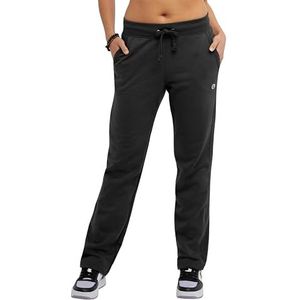 Champion Powerblend fleece broek voor dames, zachte joggingbroek voor dames, fleece sweatbroek, C-logo, 31 inch binnenbeenlengte, Zwart, XL