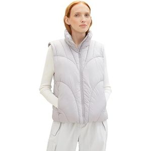 TOM TAILOR Denim Dames 1039412 vest, 11074 zilvergrijs, XXL, 11074 - zilvergrijs, XXL