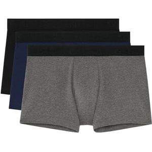 Hom Boxerslip voor heren, Noir + Gris + Marine, S