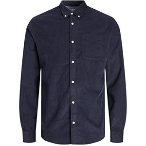 JACK & JONES Heren JJECLASSIC Corduroy Shirt LS SN hemd, Navy Blazer, L, navy blazer, L