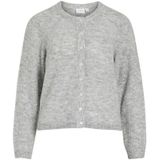 VILA Gebreid vest 'VILory'  grijs gemêleerd