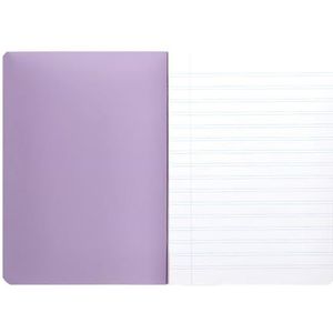 Liderpapel Notitieboek, 360, kunststof, A4, 48 vellen, 90 g/m², horizontaal, met dubbele rand, pastelkleuren