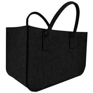Vilten tas opvouwbaar zwart