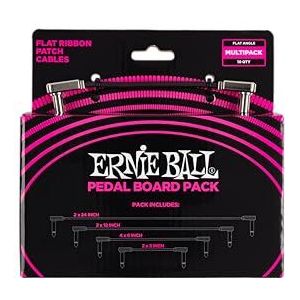 Ernie Ball Platte Patchkabels, Pedalboard Combipakket - Zwart