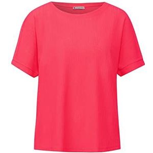 Street One Dames A318022 Structuurshirt, Fruity Neon Coral, 46