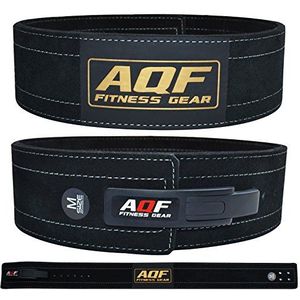 AQF Lederen Gewichtheffende Riem Hendel Buckle, 4"" Breed 10mm Dik Lifting Belt, Gewichten Riemen, Powerlifting Belt, Gewichthefriem Voor Fitness, Gym, Sport, Squat & Deadlift