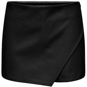 Onlmist-Amili Mw Faux Leath Skort PNT, zwart, XXS
