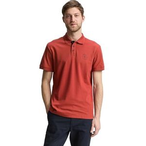 TOM TAILOR Poloshirt voor heren, 14302 - Velvet Red, XL