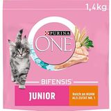 Purina One BIFENSIS Junior Kattendroog voer, Rijk aan Kip en Volkorengranen, 6 x 1500 g