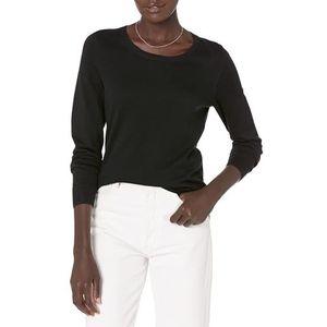 Amazon Essentials Lichtgewicht Trui Trui Trui, Zwart,