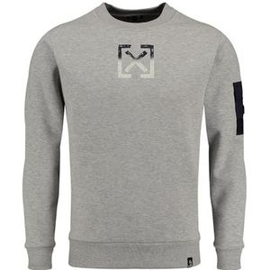 KEYLARGO - Klelection - Sweatshirt - Grijs - Col Rond, Lange Mouwen, Praktische Zak