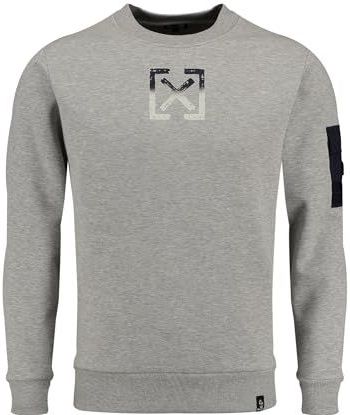 KEYLARGO - Klelection - Sweatshirt - Grijs - Col Rond, Lange Mouwen, Praktische Zak