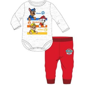 Disney PAW 51122324-S1-18M, 2-delige set sweater + broek (3 tot 23 maanden), Paw Patrol, zacht en warm: sweatshirt + joggingbroek, gemengd patroon, voor meisjes en jongens, model PAW 51122324-S1-18M