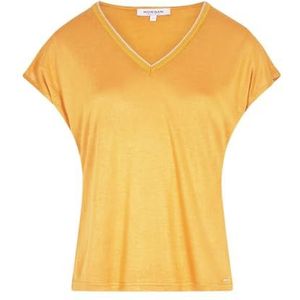 Morgan T-shirt met korte mouwen, Saffraan M, S
