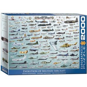 Evolutie van militaire vliegtuigen 2000-delige puzzel