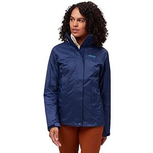 Marmot Dames Wm's PreCip Eco Jacket, Waterdicht regenjack, winddichte regenjas, ademend; opvouwbaar hardshell windjack, ideaal voor fiets- en wandeltochten, Arctic Navy, L