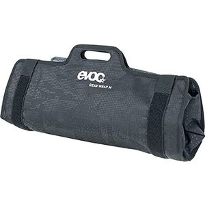 EVOC GEAR WRAP transporttas voor gereedschap en e-bike accu's (oprolbare tas, goed ontworpen onderverdeling, ook voor fietsreparatieset, veilig transport van fietsaccessoires), Zwart