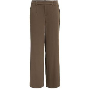 Object Objlisa Wide Pant Noos voor dames, Donkere Aarde, 68