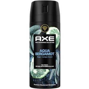 AXE Fine Fragrance Collection Aqua Bergamot Premium Deodorant Bodyspray, 72 uur effectieve bescherming met de geur van premium parfum - 150 ml