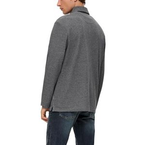 s.Oliver Sales GmbH & Co. KG/s.Oliver Poloshirt met lange mouwen voor heren, grijs, S