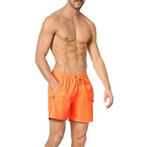 Goldenpoint Boxershorts voor heren met camouflagepatroon, Oranje, L