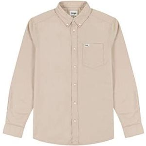 Wrangler Heren 1PKT Button DOWN SHI Shirt, Peyote Beige 3X-Large, Peyote Beige, 3XL