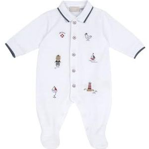 Chicco Katoenen romper met voet voor jongens 0-24, wit 02, 0 maanden, Wit 02, 0 Maanden