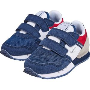 Pepe Jeans Londen Urban Bk Sneaker, blauw (Navy), 7.5 UK, Blauw marine, 7.5 UK
