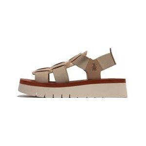 Fly London Dames SAMB245FLY Sandaal, Taupe/Taupe/Brick, 4 UK, Taupe Taupe Baksteen, 37 EU