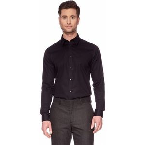 Calvin Klein ck heren businesshemd slim fit KMH310S5G00, zwart (999), 52 NL