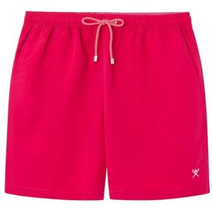 Hackett London Heren GMD Merino Silk Fz Shorts, Roze (Fuchsia), S, Roze (Fuchsia), S