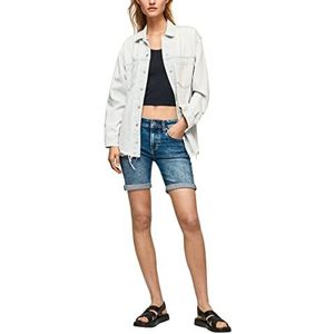 Pepe Jeans Poppy Shorts voor dames, Blauw (Denim-gw4), 26W