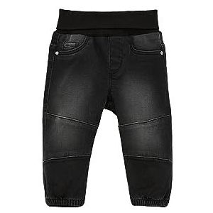 s.Oliver Jongens jeans broek met elastische tailleband, grijs/zwart, 80 cm