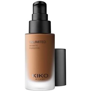 KIKO Milano Unlimited 24H Matte Foundation 9.5 WG, Langhoudende Matte Vloeibare Foundation Die Tot 24 Uur Lang Blijft Zitten