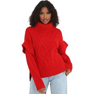 Brave Soul Pullover voor dames, Rood, XS