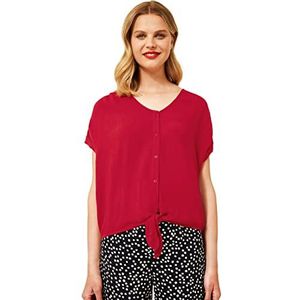 Street One Dames A343265 Viscose Blouse, Cherry Red, 36
