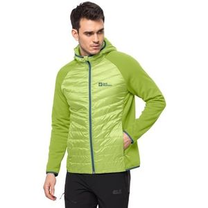 Jack Wolfskin Routeburn Pro Hybrid M Fleece jas voor heren, frisgroen, L, Groen, L